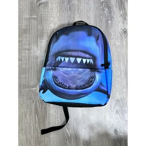 Hynes Eagle Shark Backpack laptop sleeve padded straps bottle pocket Blue/black